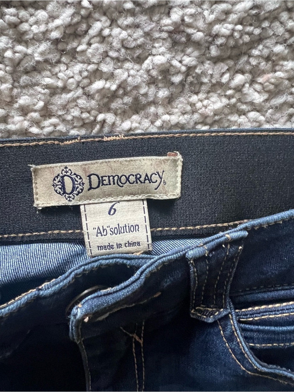 Democracy Ab Dark Blue Stretch Jeans